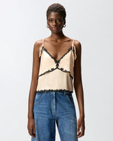 Top mit Einsätzen aus Spitze - | Pinko