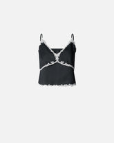 Top con inserti in pizzo - | Pinko