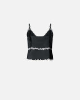 Top con inserti in pizzo - | Pinko