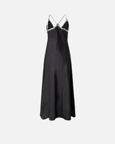 Long dress with lace inserts - | Pinko
