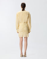 Mini dress with long sleeves and draping - | Pinko