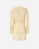 Robe courte drapée à manches longues - | Pinko