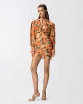 Abito mini con stampa floreale Botanic Garden - | Pinko