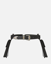 Texanischer Ledergürtel mit Taschen, 3 cm breit - | Pinko