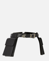 Texanischer Ledergürtel mit Taschen, 3 cm breit - | Pinko