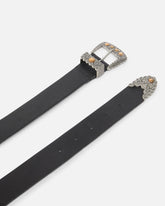 Texanischer Ledergürtel mit Taschen, 3 cm breit - | Pinko