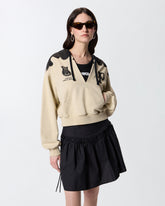 Φούτερ με κουκούλα και λαιμόκοψη V - | Pinko