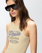 Top canotta con lettering vintage - | Pinko