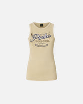Vest top with vintage lettering - | Pinko