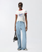 T-shirt with logo print - | Pinko