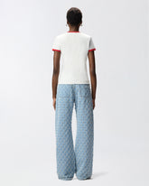 T-shirt with logo print - | Pinko