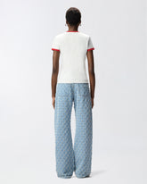 T-shirt with logo print - | Pinko