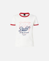 T-shirt with logo print - | Pinko