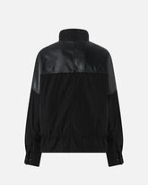 Veste en tissu technique avec détails effet cuir - | Pinko