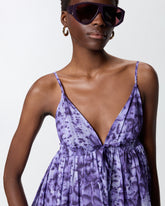 Mini dress with snake print - | Pinko