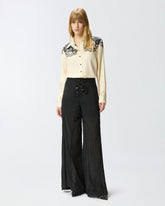 Shirt with placed star print - | Pinko