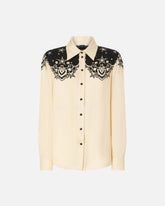 Shirt with placed star print - | Pinko