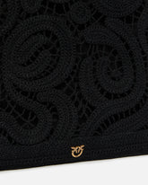 Cabas moyen en crochet à motif géométrique - | Pinko