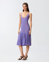 Mini dress with shoulder straps and pleats - | Pinko