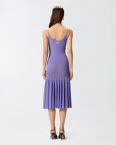 Mini dress with shoulder straps and pleats - | Pinko