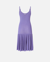 Mini dress with shoulder straps and pleats - | Pinko