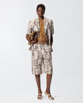 Cardigan cropped a mezza manica con colletto - | Pinko