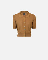 Cardigan cropped à manches courtes et petit col - | Pinko