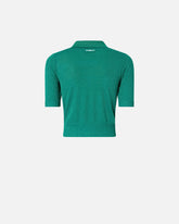 Cárdigan corto de media manga con cuello - | Pinko