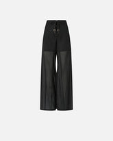 Pantalones ligeros con cordones y detalles texanos - | Pinko