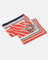 Foulard quadrato a righe larghe - | Pinko