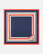 Foulard quadrato con stampa doppio cuore - | Pinko