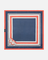 Foulard quadrato con stampa doppio cuore - | Pinko