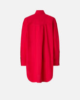 Mini shirt dress with fringing - | Pinko