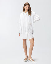 Kurzes Blusenkleid mit Fransen - | Pinko