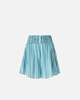 Striped cotton shorts with elasticated waist - | Pinko