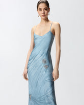 Robe nuisette à imprimé bijou placé - | Pinko