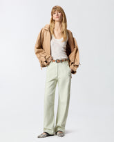 Ribbed vest top with logo - | Pinko