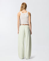 Ribbed vest top with logo - | Pinko