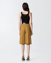 Ribbed vest top with logo - | Pinko
