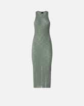 Eng anliegendes Midikleid mit Rippenmuster und Rissen - | Pinko