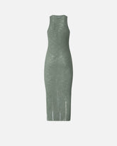 Eng anliegendes Midikleid mit Rippenmuster und Rissen - | Pinko