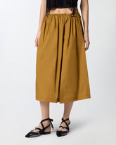 Falda midi con abertura y hebilla texana - | Pinko