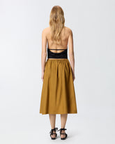 Falda midi con abertura y hebilla texana - | Pinko