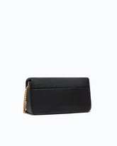 Sac à bandoulière Love Bag Click Soft Horizontal moyen en cuir pleine fleur - Noir | Pinko