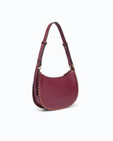 Bolso de hombro Mini Half Moon de piel new biker con minitachuelas - | Pinko