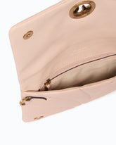 Pochette bandolera pequeño Love Bag Click Horizontal de napa pespunteada - | Pinko