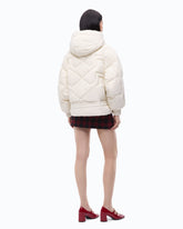 Blouson oversize à capuche - Jaune | Pinko