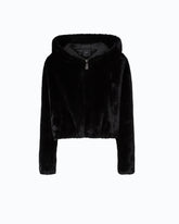 Faux fur cropped jacket - | Pinko