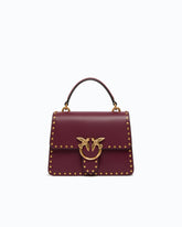 Bolso de mano Mini Love Bag One Top Handle Light de piel con minitachuelas - | Pinko