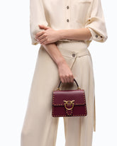 Bolso de mano Mini Love Bag One Top Handle Light de piel con minitachuelas - | Pinko